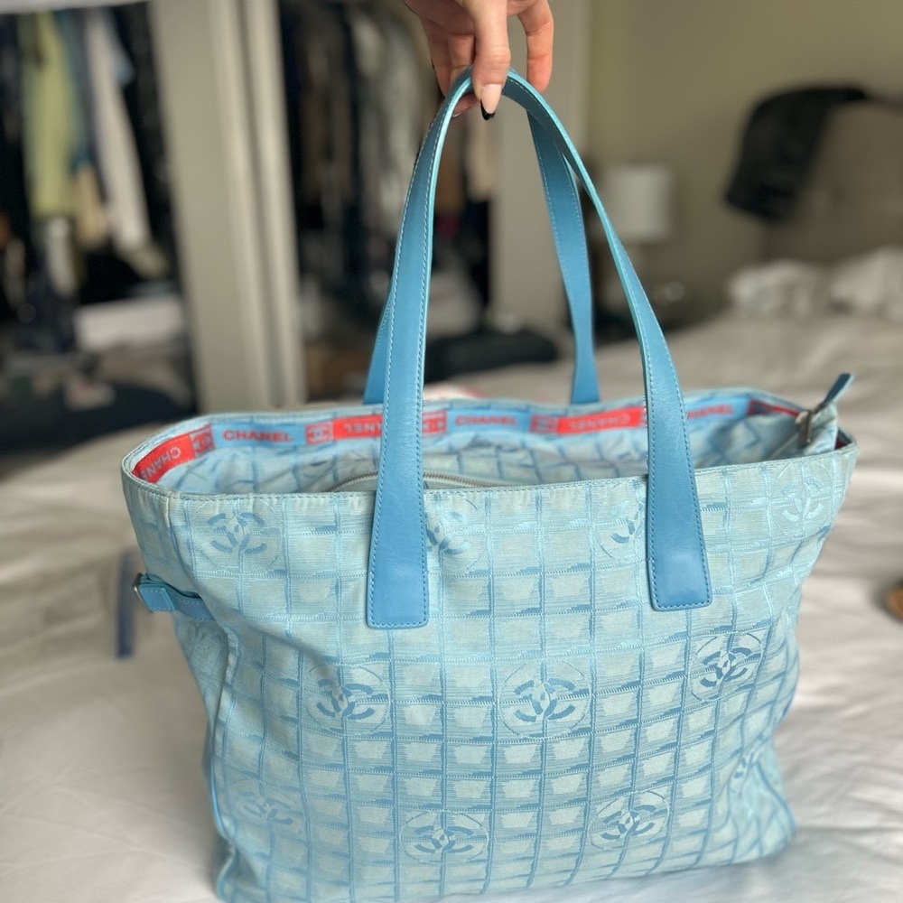 Chanel Blue Tote Bag